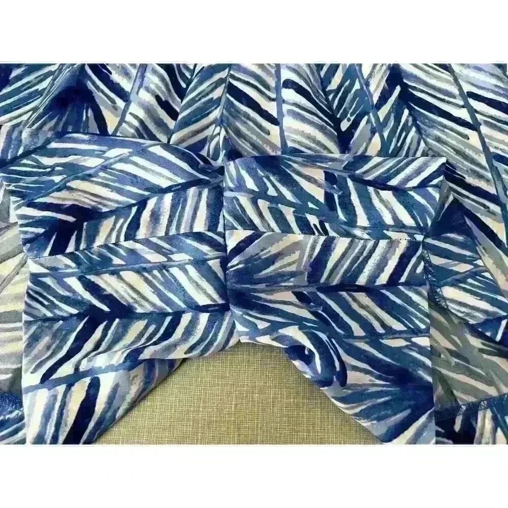 Lilly Pulitzer Sz XS Colby Romper Blue Palm Print Summer Vacation Travel Night - Picture 9 of 16